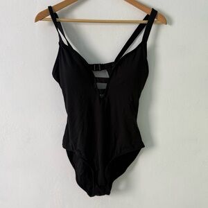 Nip Tuck Black Women's One-Piece Swimsuit bathing suit